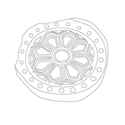 연화문수막새(51376)