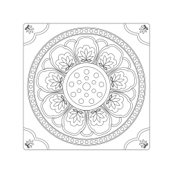 연꽃무늬전돌(113912)