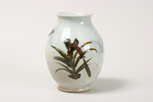 백자청화철화초화문호(17810)