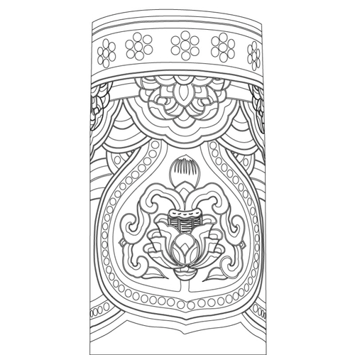 만기사 범종각 기둥(58589)