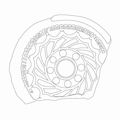 기하문수막새(22417)