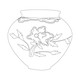 청화백자꽃문항아리(24562)