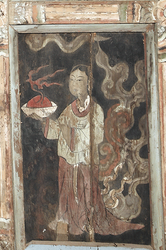 칠장사 원통전 빗반자 벽화(천녀봉주도)(72655)