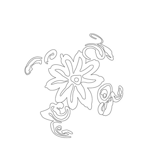 청화백자산형연적(16234)