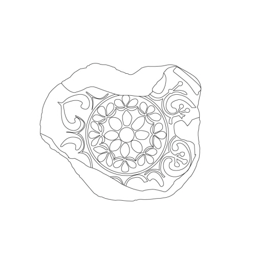 인동연화문수막새(22453)