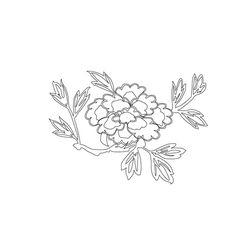 백자청화모란문항아리(16372)