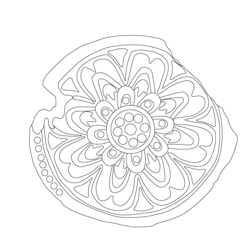 연화문수막새(22429)