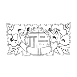 반닫이 백동황동장석(78198)