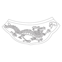 경복궁 자경전 출입문 암막새(78997)