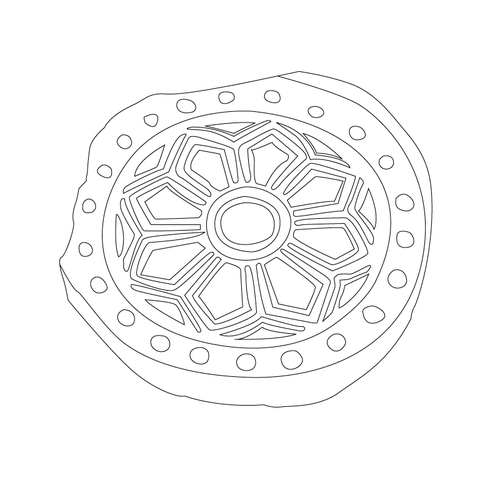 연화문수막새(51376)