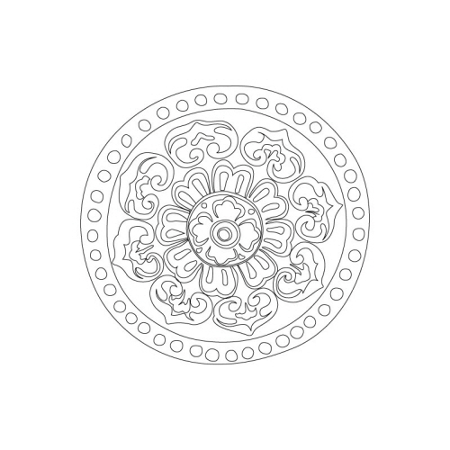 보상화문수막새(22595)