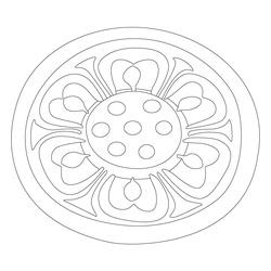 연꽃문수막새(61309)