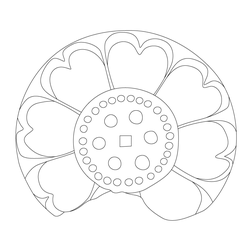 연꽃문 수막새(61427)