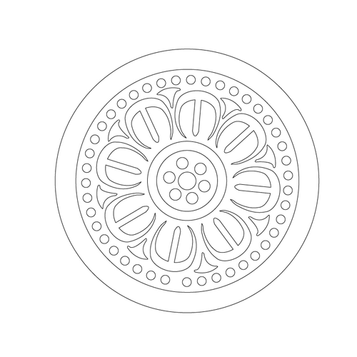 연화문수막새(3869)
