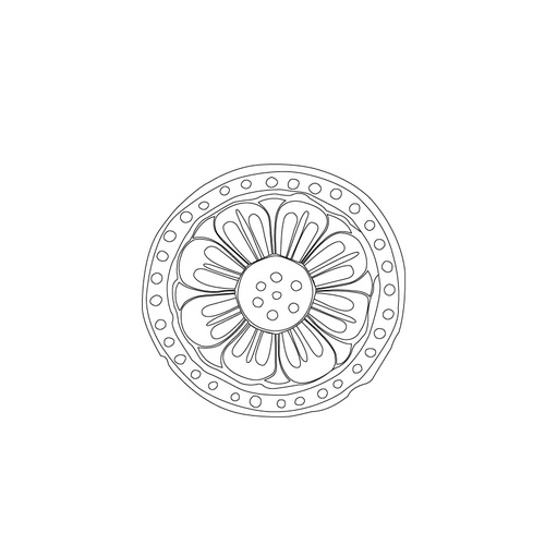 연화문수막새(18558)