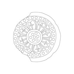 인동연꽃무늬수막새(52732)