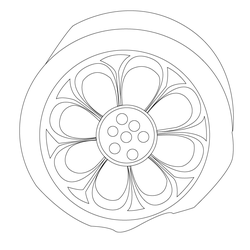 연화문수막새(51584)