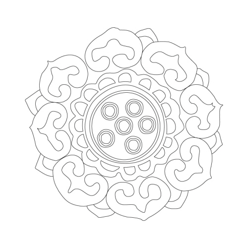 연꽃문, 구슬이음문(28976)