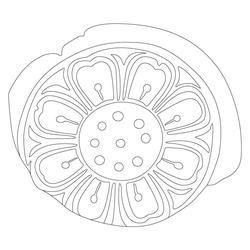 연꽃문수막새(61300)