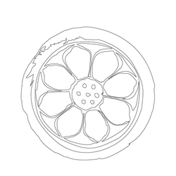 연화문수막새(16272)