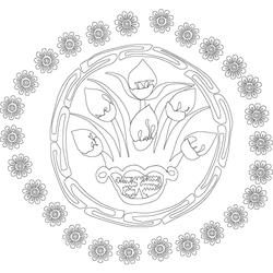 흰색 공단 치마(1376)