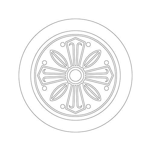 연화문수막새(3851)