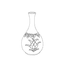 청자음각모란문병(113511)