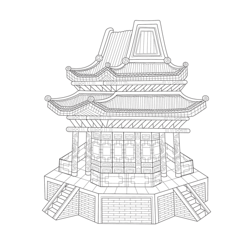 궁궐도병풍(115499)