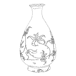 백자철화문주병(114737)