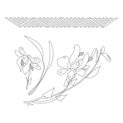 백자청화초화문필통(115958)