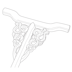 당초문지팡이(116013)