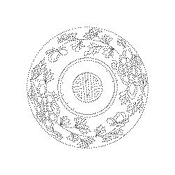 청화백자모란문합(114442)