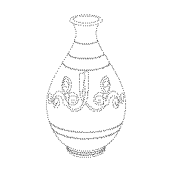 분청사기철화당초문병(114746)