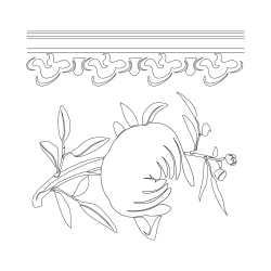 모란무늬 청화백자항아리(114044)