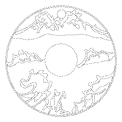 청화백자산수무늬연적(113546)