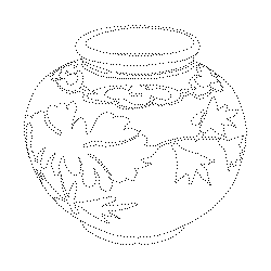 청화백자구름무늬항아리(113549)