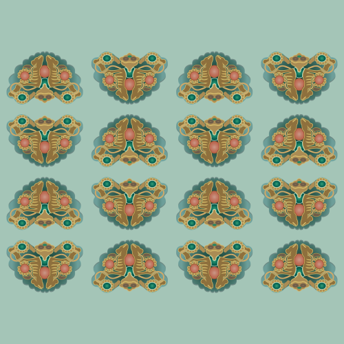 보석나비형 단작노리개(1005131)