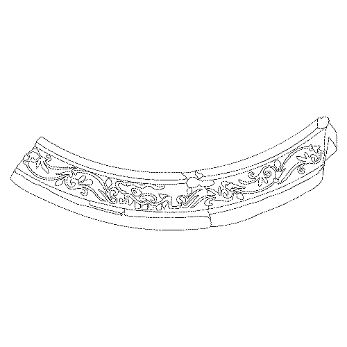 인동당초무늬암막새(113921)