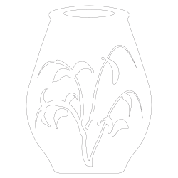 백자철화초문항아리(100662)