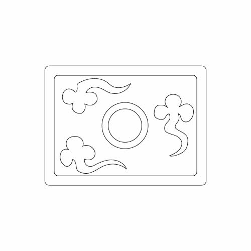 구름·햇무리무늬부연기와(110589)