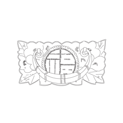 반닫이 백동황동장석(115887)