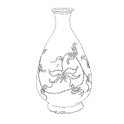 백자철화문주병(114735)