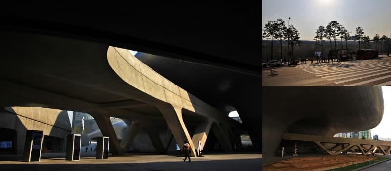 곡선의 미를 자랑하는 현대 건축물, 동대문디자인플라자 ⓒ 문화포털 기자단 손휘주