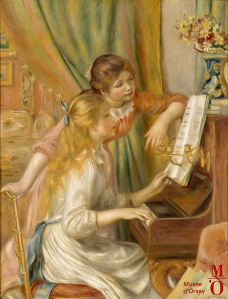 피아노 치는 소녀들, 르누아르 ⓒ 프랑스 국립 오르세미술관전