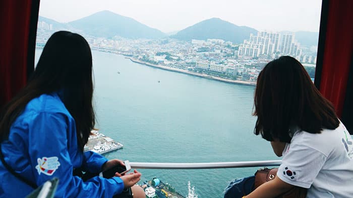 해상케이블카를 탑승하고 둘러본 여수의 바다 ⓒ 문화포털 기자단 장은진