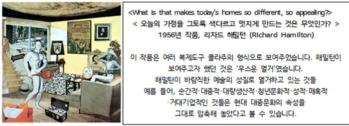 R.해밀턴의 작품, 오늘의 가정을 그토록 색다르고 멋지게 만드는 것은 무엇인가, 1956 ⓒ Google R.해밀턴의 작품, 오늘의 가정을 그토록 색다르고 멋지게 만드는 것은 무엇인가, 1956 ⓒ Google