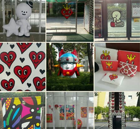 광진문화재단 나루아트센터 내부 및 외부의 팝아트 디자인의 설치물 ⓒ 문화포털 기자단 최은지 광진문화재단 나루아트센터 내부 및 외부의 팝아트 디자인의 설치물 ⓒ 문화포털 기자단 최은지