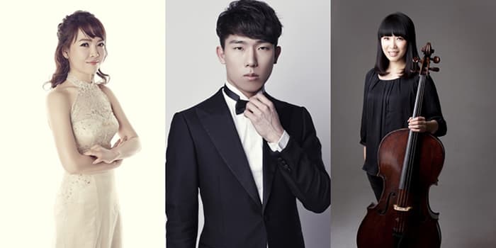  (좌)소프라노 임선혜, (중)첼리스트 문태국, (우)첼리스트 배기정 ⓒ 수원문화재단