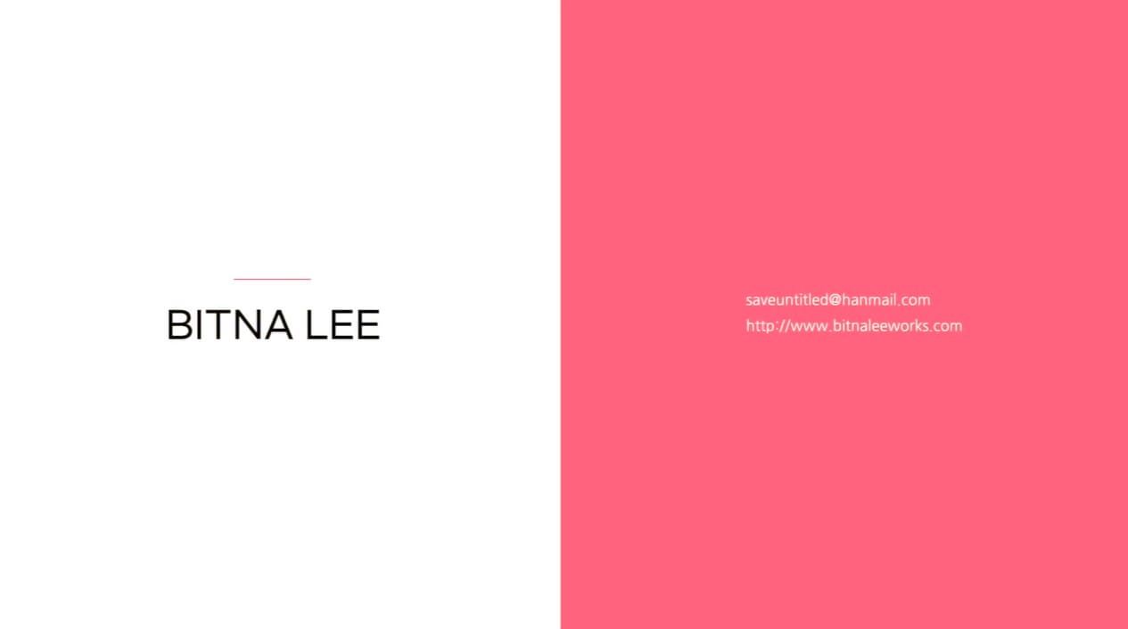 BITNA LEE 개인전 marionette 온라인 투어