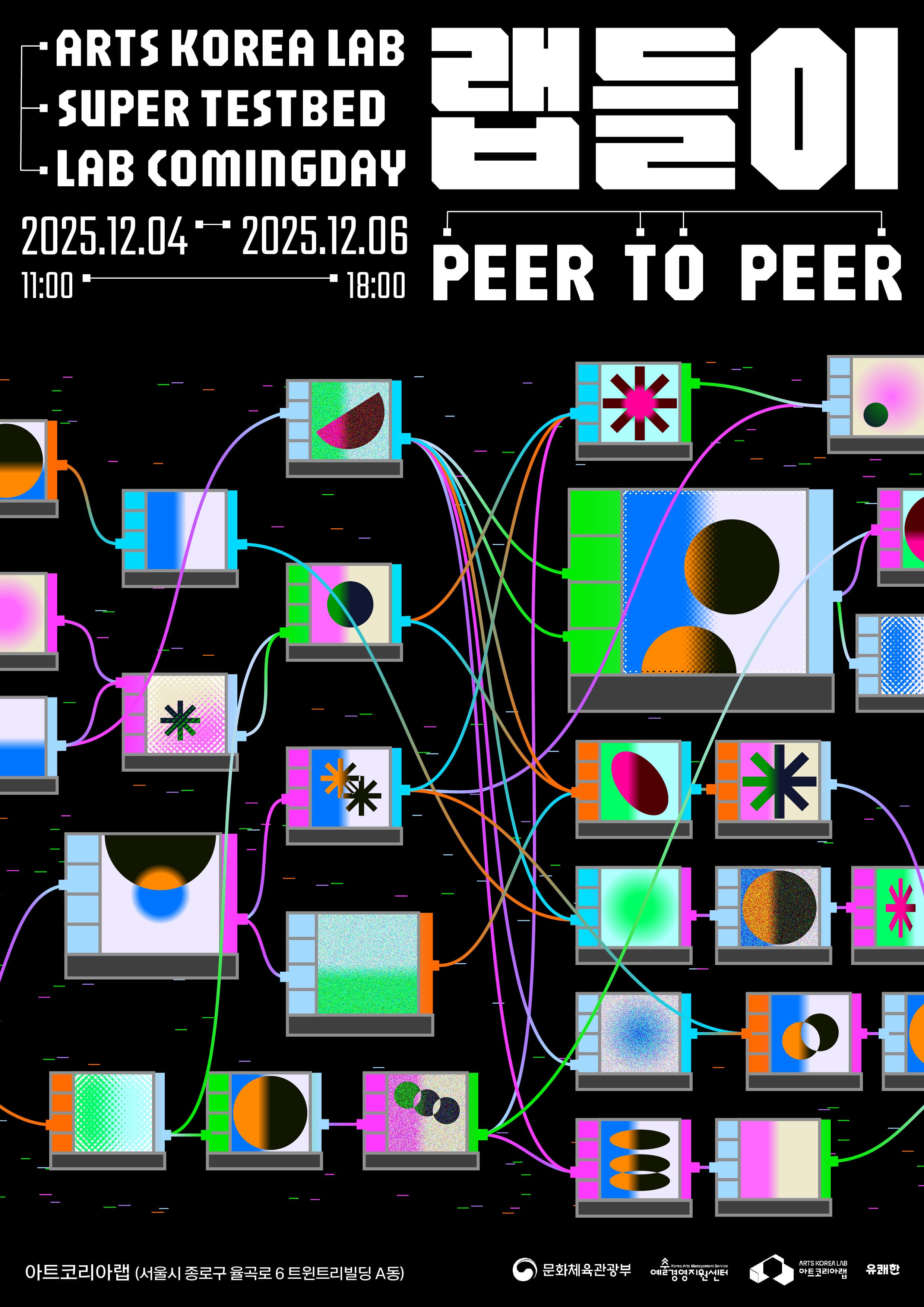 2025 아트코리아랩 수퍼 테스트베드 과정공유회 〈랩들이: PEER TO PEER〉